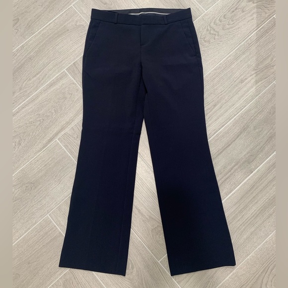 Banana Republic Navy Blue Wide Leg Crepe Dress Pants Size 8 - Picture 1 of 3